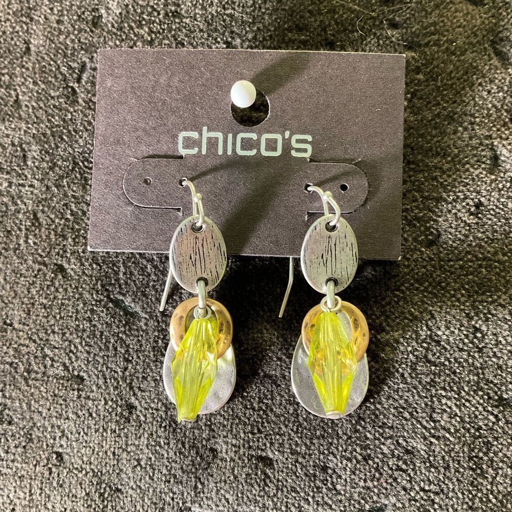 0106-Chico's Multicolor‎ Dangle Earrings